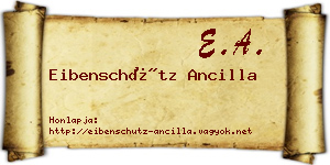 Eibenschütz Ancilla névjegykártya